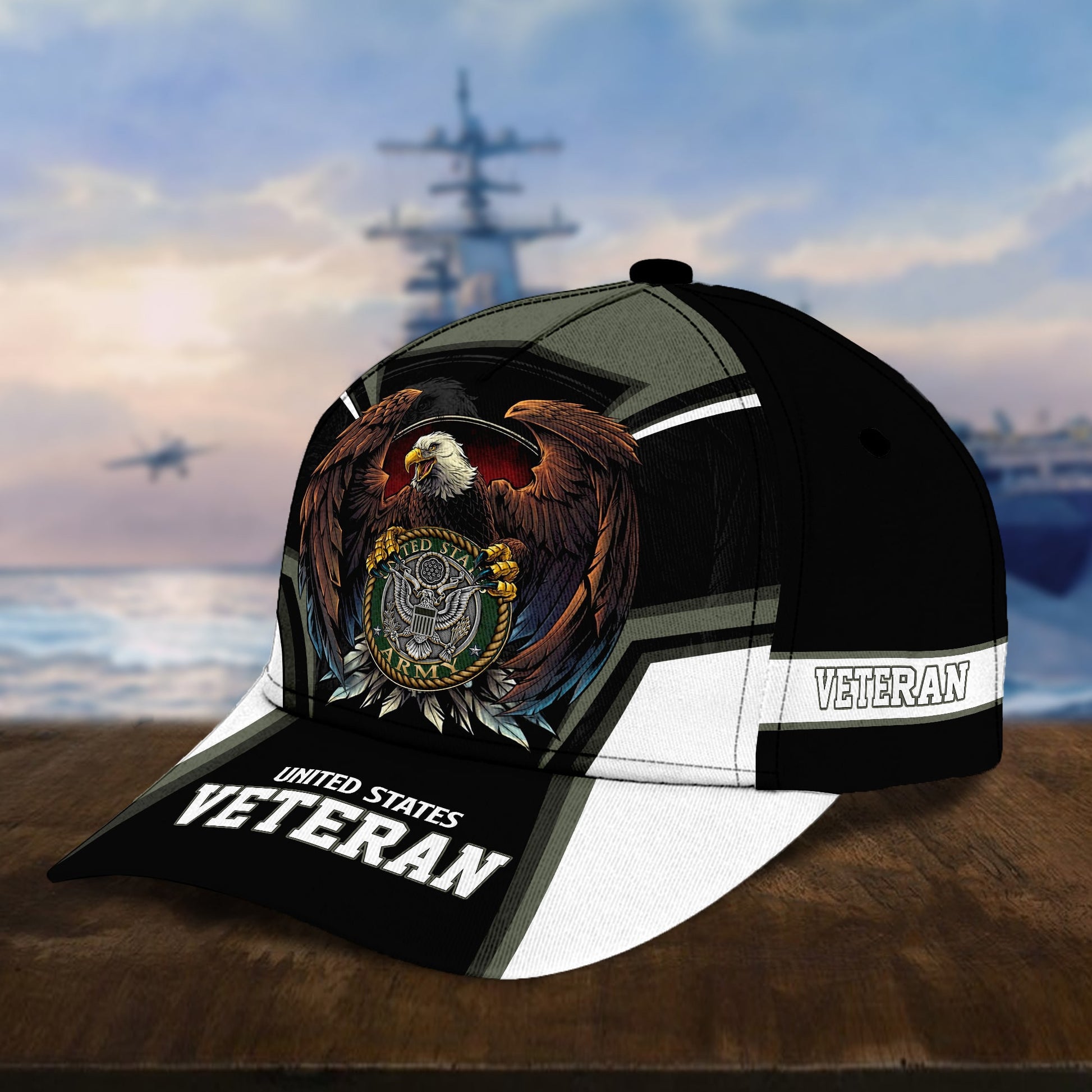 BlueJose Premium Eagle US Veteran Cap NPVC251002
