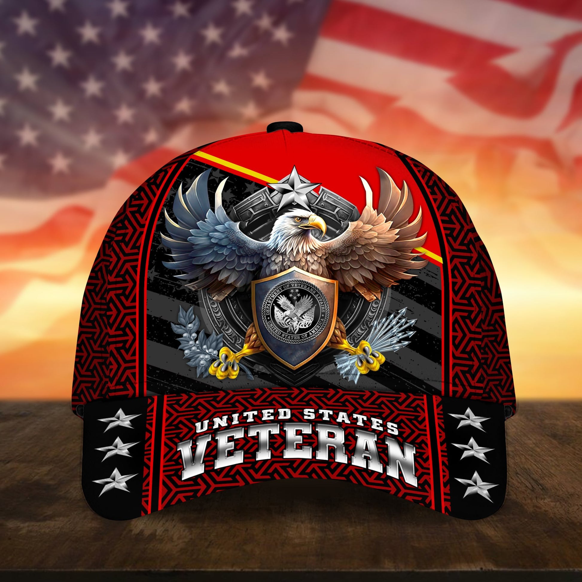 BlueJose Premium Eagle US Veteran Cap APVC260701