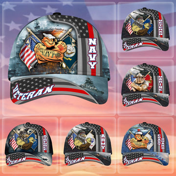 BlueJose Premium Proudly Served US Veteran Cap APVC240701