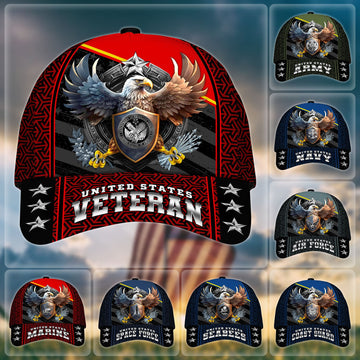 BlueJose Premium Eagle US Veteran Cap APVC260701