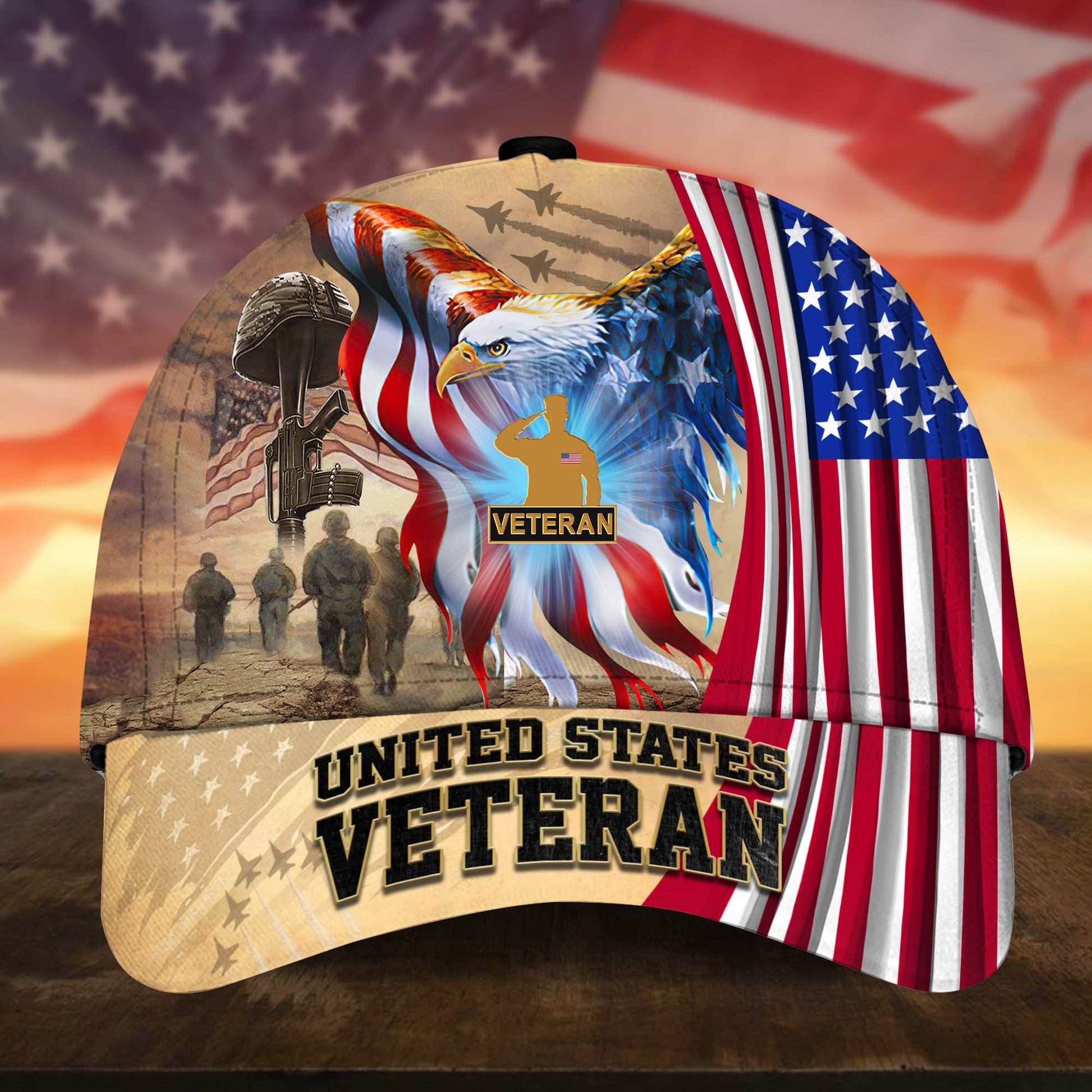 BlueJose Premium Honoring All Who Served US Veteran Cap APVC010801
