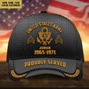 BlueJose Premium Custom Name Rank And Year US Veteran Cap APVC160801