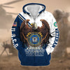 BlueJose Premium Eagle US Veteran Zip Hoodie