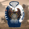 BlueJose Premium Eagle US Veteran Zip Hoodie