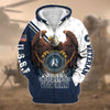 BlueJose Premium Eagle US Veteran Zip Hoodie