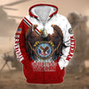 BlueJose Premium Eagle US Veteran Zip Hoodie