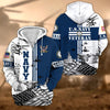 BlueJose Premium Proudly Served US Veteran Zip Hoodie
