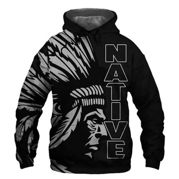 BlueJose Native Tribal Art Harajuku Pullover Unisex Casual Hoodies