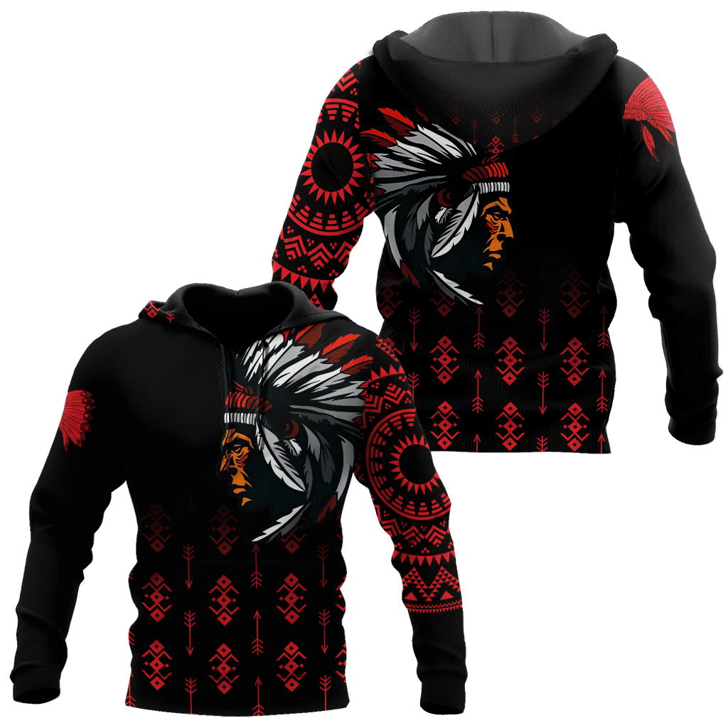 BlueJose Native Pattern Culture Cheif Harajuku Premium Streetwear Unique Unisex Hoodies