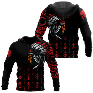 BlueJose Native Pattern Culture Cheif Harajuku Premium Streetwear Unique Unisex Hoodies