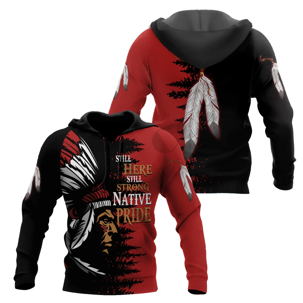 BlueJose Native Pattern Culture Cheif Harajuku Premium Streetwear Unique Unisex Hoodies