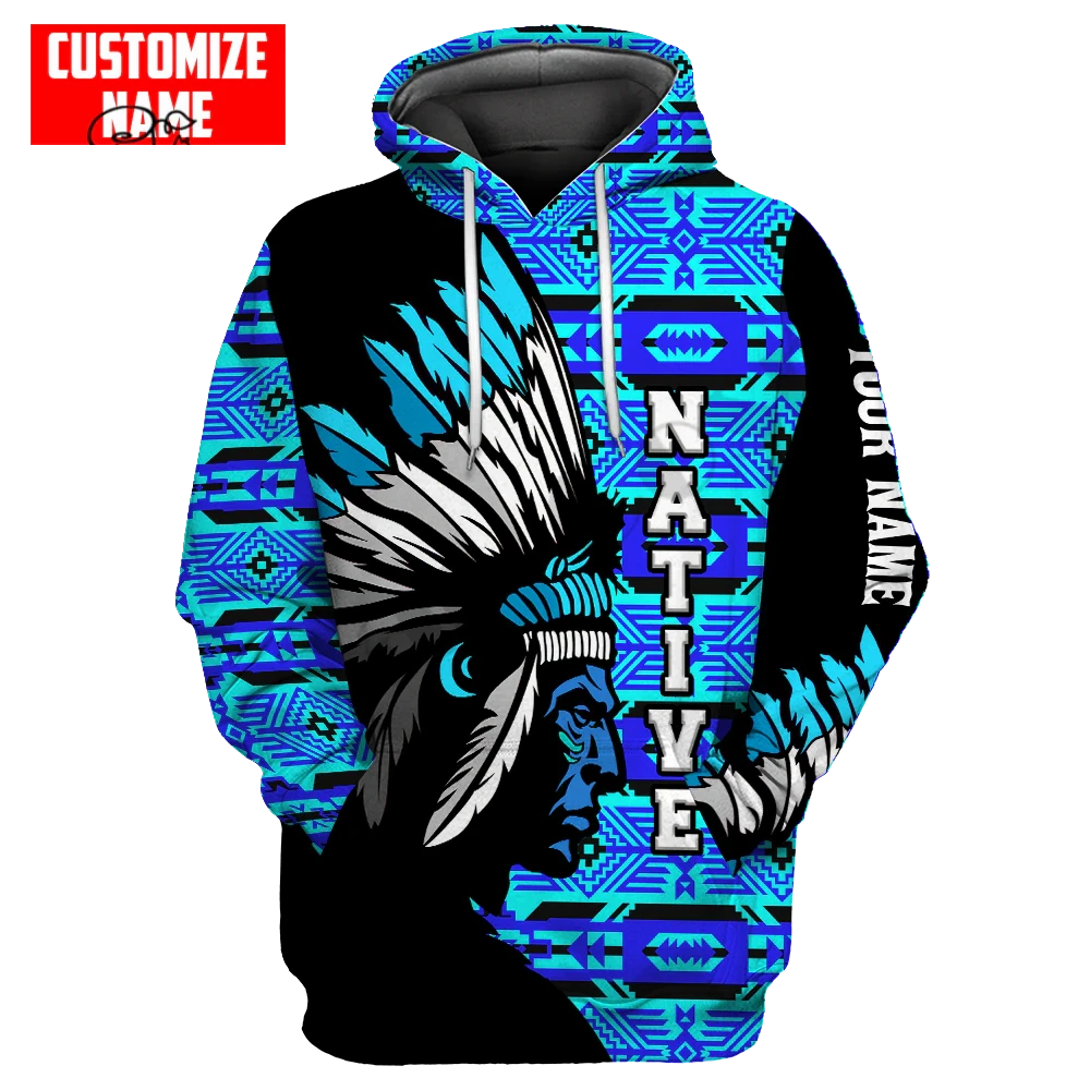 BlueJose Custom Name Native Chief Premium Streetwear Unique Unisex Hoodies