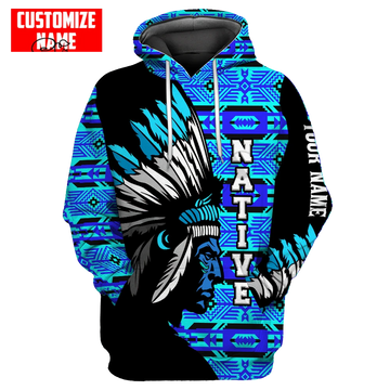 BlueJose Custom Name Native Chief Premium Streetwear Unique Unisex Hoodies