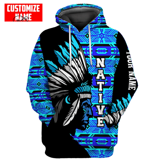 BlueJose Custom Name Native Chief Premium Streetwear Unique Unisex Hoodies