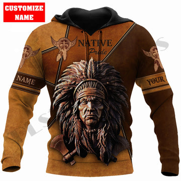 BlueJose Custom Name Native Cheif Premium Streetwear Unique Unisex Hoodies