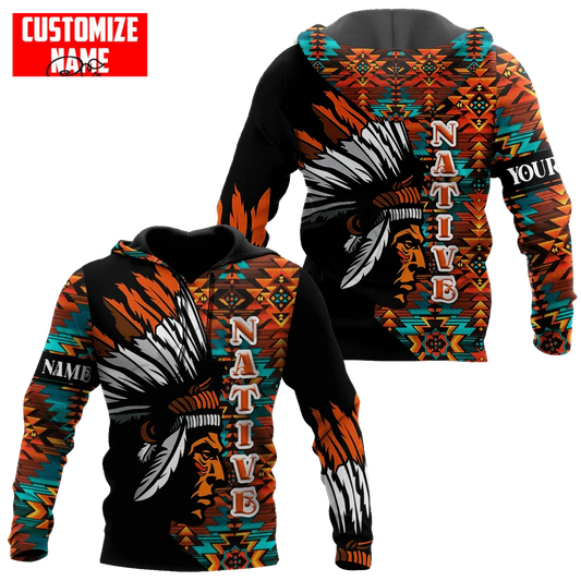 BlueJose Custom Name Native Cheif Premium Streetwear Unique Unisex Hoodies