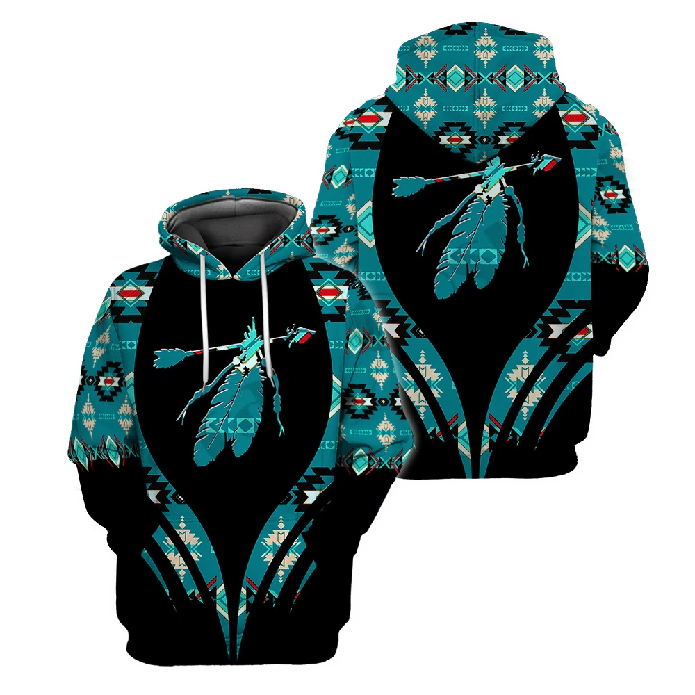 BlueJose Native Culture Pattern Premium Streetwear Unique Unisex Hoodies