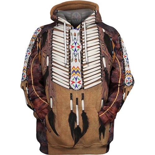 BlueJose Native Tribal Art Harajuku Pullover Unisex Casual Hoodies