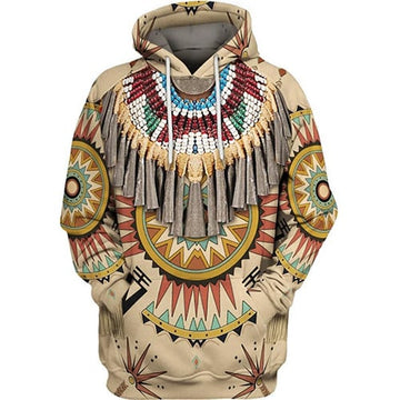 BlueJose Native Pattern Culture 3D Print hoodies Unisex