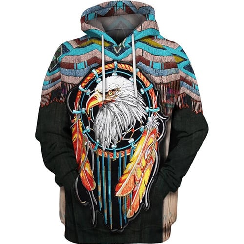 BlueJose Dreamcatcher Eagle 3D Print hoodies Unisex