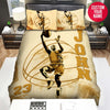 BlueJose Personalized Basketball Player Dunk The Ball Custom Name Duvet Cover Bedding Set