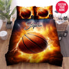 BlueJose Personalized Basketball Thunder Custom Name Duvet Cover Bedding Set
