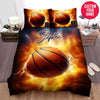 BlueJose Personalized Basketball Thunder Custom Name Duvet Cover Bedding Set