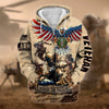 BlueJose Premium Honoring All Who Served US Veteran Zip Hoodie