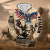 BlueJose Premium Honoring All Who Served US Veteran Zip Hoodie