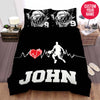 BlueJose Personalized Basketball Heartbeat Player Custom Name Duvet Cover Bedding Set