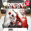 BlueJose Personalized Basketball Hoop Players Watercolour Duvet Cover Bedding Set