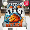 BlueJose Personalized Female Basketball Player Custom Name Duvet Cover Bedding Set