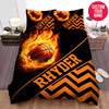 BlueJose Personalized Basketball Ball With Zig Zag Custom Name Duvet Cover Bedding Set