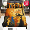 BlueJose Personalized Basketball Colorful Players Custom Name Duvet Cover Bedding Set