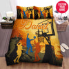 BlueJose Personalized Basketball Colorful Players Custom Name Duvet Cover Bedding Set