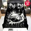 BlueJose Personalized Basketball Ball Graffiti Black And White Duvet Cover Bedding Set