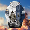 BlueJose Premium Honoring All Who Served US Veteran Zip Hoodie