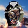 BlueJose Premium Eagle US Veteran Zip Hoodie