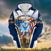 BlueJose Premium Honoring All Who Served US Veteran Zip Hoodie