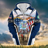 BlueJose Premium Honoring All Who Served US Veteran Zip Hoodie
