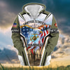 BlueJose Premium Honoring All Who Served US Veteran Zip Hoodie