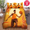 BlueJose Personalized Basketball Player Artwork Custom Name Duvet Cover Bedding Set