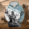 BlueJose Premium Honoring All Who Served US Veteran Zip Hoodie