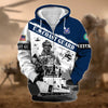 BlueJose Premium Honoring All Who Served US Veteran Zip Hoodie