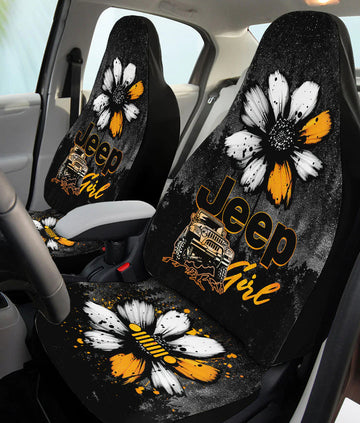 BlueJose Jeep Girl Daisy Automotive Car Seat Cover