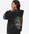 BlueJose Jeep Life Compass Beach Tie Dye Hoodie