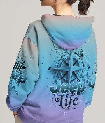 BlueJose Jeep Compass Gradient Pastel Hoodie