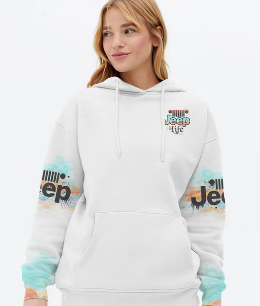 BlueJose Jeep Life Beach Compass Hoodie