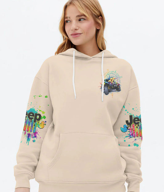 BlueJose Jeep Duck Compass Tie Dye Hoodie
