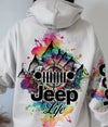 BlueJose Jeep Life Mountain Mandala Compass Hoodie